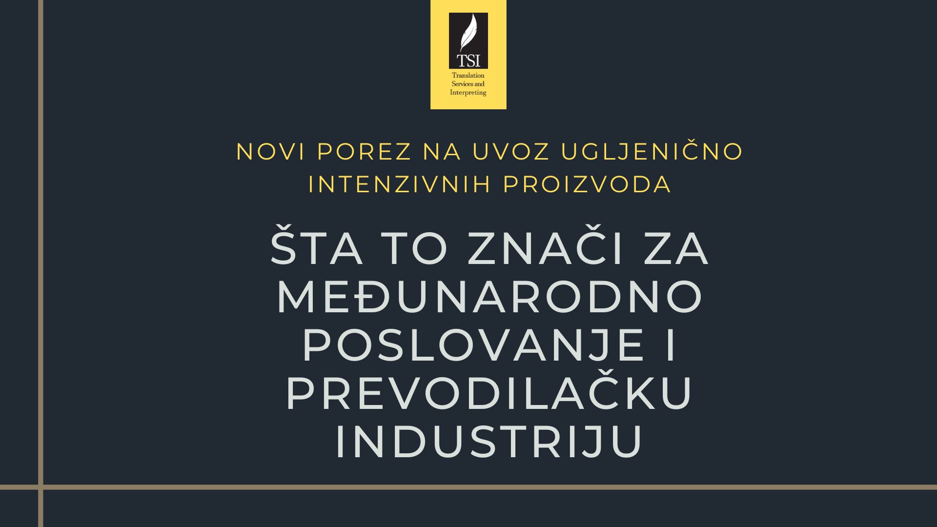 novi porez na uvoz ugljenično intenzivnih proizvoda