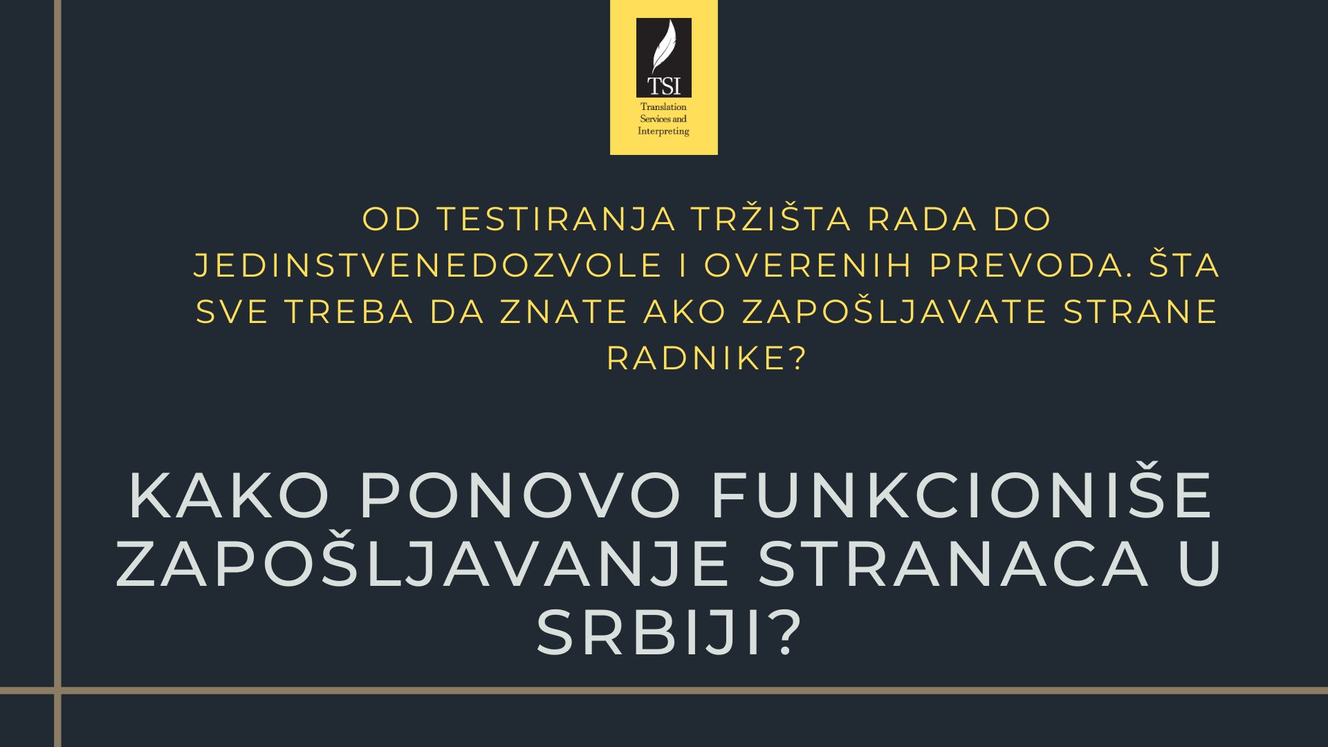Kako ponovo funkcioniše zapošljavanje stranaca u Srbiji
